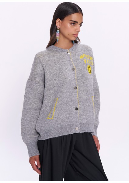 Smile Triko Hırka Gri modelleri