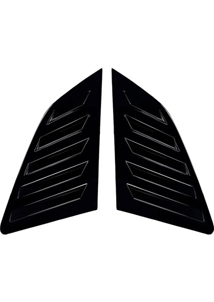 Araba Arka Üçgen Pencere Panjurları Panjurlar Perdeler Kapak Trimi Audi A3 S3 8V Hatchback 2014-2020 Parlak Siyah (Yurt Dışından)