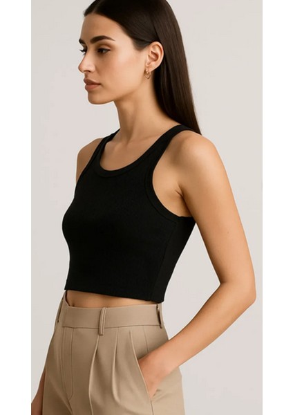 Greymoda Fitilli Kadın Kısa Crop fiyatları