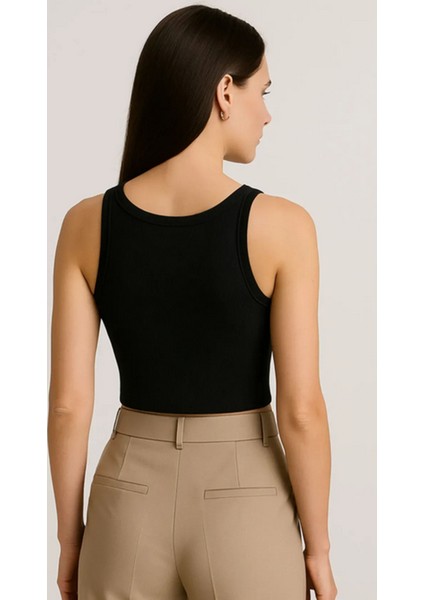 Greymoda Fitilli Kadın Kısa Crop fırsatları