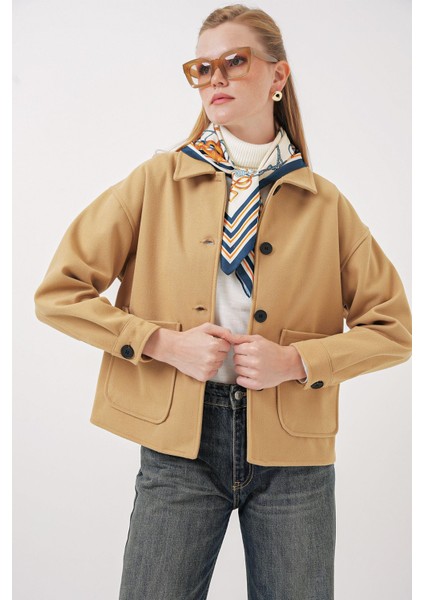 Ceketler Bdart Gabardin Astarlı Gömlek Yaka Düğmeli Ceket fiyatları