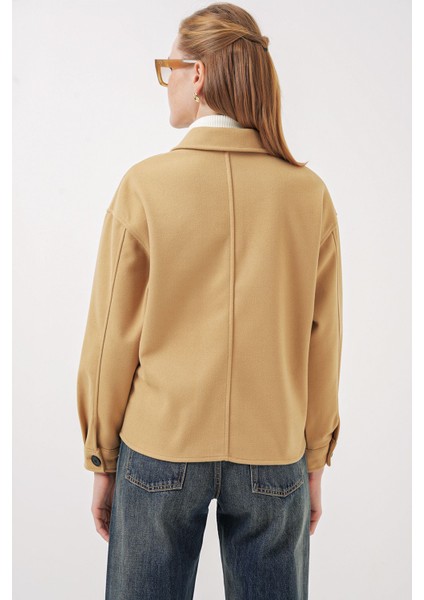 Ceketler Bdart Gabardin Astarlı Gömlek Yaka Düğmeli Ceket