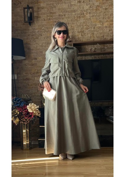 Torino Treç Kumaş Jile Elbise ve Ceket Ikili Takım - Kadın Şık Takım fiyatları