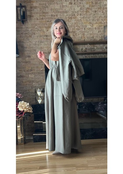 Torino Treç Kumaş Jile Elbise ve Ceket Ikili Takım - Kadın Şık Takım indirimleri