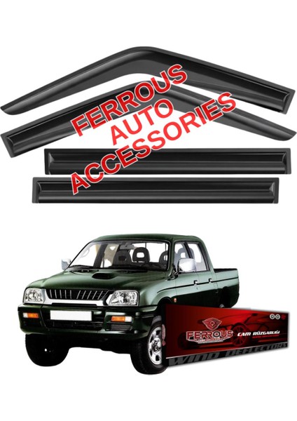 Mitsubishi L200 Ferrous Cam Rüzgarlığı 4lü 1992 1999