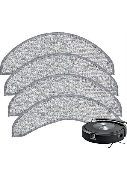 Irobot Roomba Combo J7+ Robot Süpürge Için 4 Adet Yedek Paspas Pedi Mikrofiber Yıkanabilir Tekrar Kullanılabilir Paspas Bezi (Yurt Dışından) fiyatları