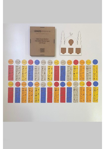 Renkli ve Detaylı Elif Ba Arapça Hareke Dini Eğitici Oyun