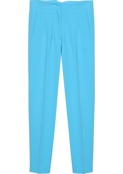 Pens Detaylı Yüksek Bel Pantolon Mavi fiyatları