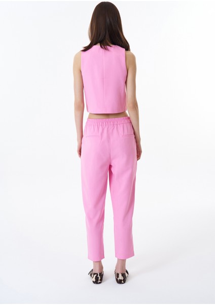 Beli Lastikli Kumaş Pantolon Pembe indirimleri