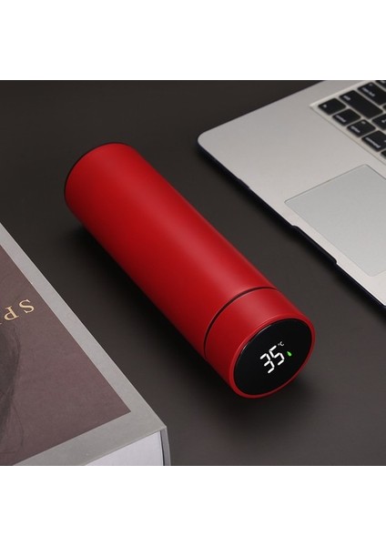 500ML Akıllı Dijital Paslanmaz Çelik Termos Şişe/araba Su Bardağı/açık Su Bardağı 8 Saat Isı Koruma (Yurt Dışından)