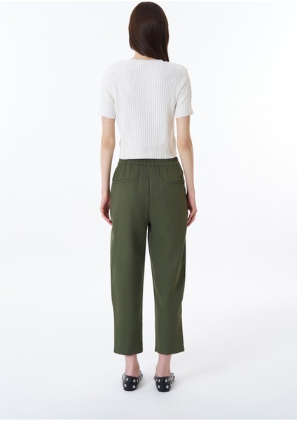 New York Baskılı Crop Triko Ekru indirimleri