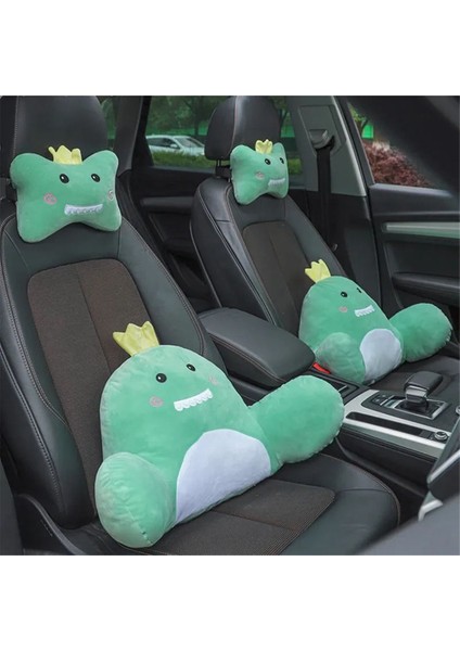 Araba Baş Desteği ve Bel Destek Yastığı, Sevimli Dinozor Araba Bel Destek Yastığı ve Araba Boyun Yastık Seti, Uyku Yastığı (Yurt Dışından) fırsatları