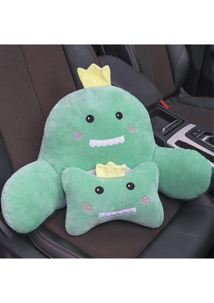 Araba Baş Desteği ve Bel Destek Yastığı, Sevimli Dinozor Araba Bel Destek Yastığı ve Araba Boyun Yastık Seti, Uyku Yastığı (Yurt Dışından) indirimleri