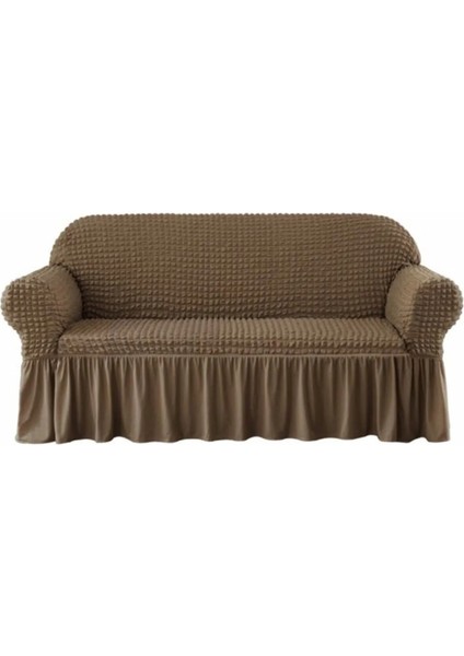 Bürümcük Lastikli Kanepe Örtüsü Likralı Koltuk Örtüsü Tek 3lü