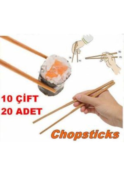 Çin Çubukları Japon Çubukları 20 Adet Yemek Çubuğu 10 Çift Çubuk fiyatları