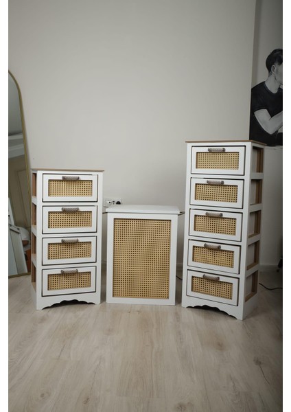 Vero 5 Çekmeceli Mdf Dolap Beyaz SZ5001 modelleri