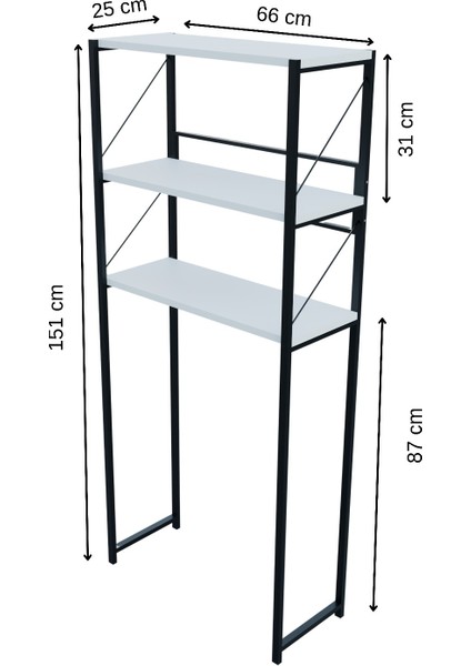 Çamaşır Makinesi Üstü Düzenleyici Banyo Rafı Makina Üstü Çok Amaçlı fırsatları