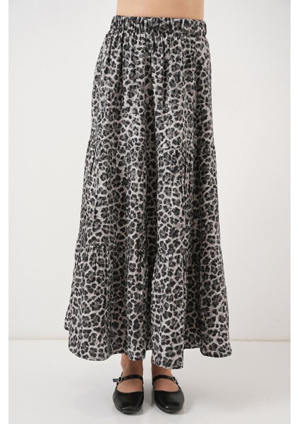 Kadın BDART Desenli Maxi Etek Grey fırsatları