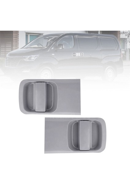 Hyundai H1 Grand Starex Imax I800 2007-2023 Için 2 Adet Sol + Sağ Sürgülü Dış Kapı Kolu Gri (Yurt Dışından) modelleri