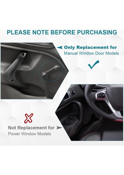 Ford Fiesta 2011-2020 Için Ön Sol Sürücü Iç Kapı Çekme Kolu D2BB-A23943-CA35B8 G2BZ-5823943-JA (Yurt Dışından) modelleri