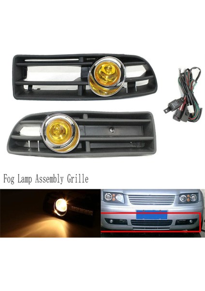 Vw Bora Jetta Mk4 1998-2004 Için Sarı Işık Ön Sis Farı Grubu Sis Lambası Izgarası Anahtar Kablo Demeti (Yurt Dışından) fiyatları