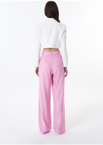 Önden Fermuarlı Crop Blazer Ceket Ekru indirimleri