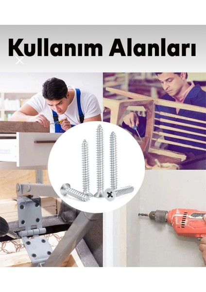 3.5X30 mm Ahşap Sunta Vidası (1000 Adet) fırsatları