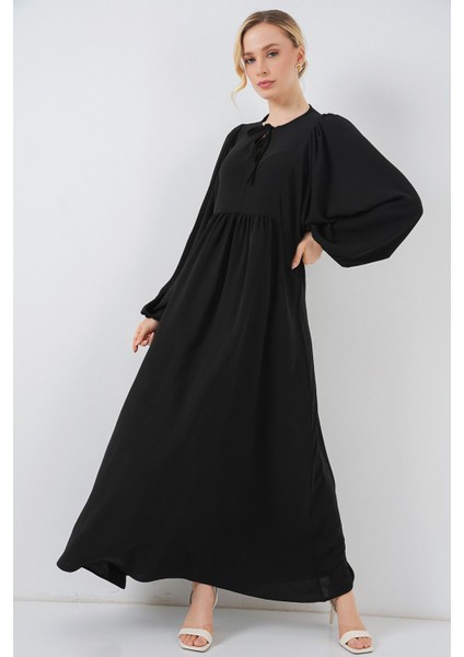Kadın BDART Düğmeli Tekstil Desenli Max Dress Siyah fiyatları