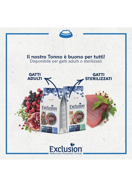 Mediterraneo Monoprotein Düşük Tahıllı Ton Balıklı ve Narlı Kısırlaştırılmış Kedi Maması 12 kg fiyatları