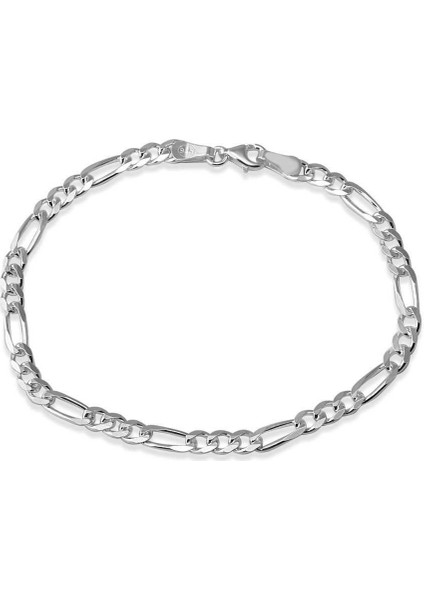 Gümüş Erkek Bileklik Figaro