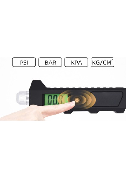 Araba Lastik Basınç Ölçeri LCD Dijital Ekranlı Lastik Basınç Ölçeri El Feneri ile Araba Kamyon Motosiklet Bisiklet Için (Yurt Dışından) indirimleri