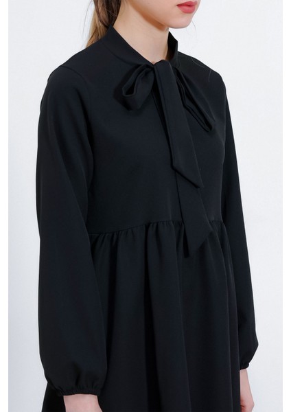 Kadın BDART Uzun Tunik ve Pantolon İkili Set, Gömlek Yaka Black fırsatları