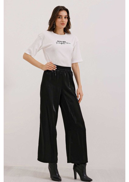 Kadın BDART Yıkama Yaka İşlemeli Oversized Dokulu T-Shirt Beyaz fiyatları