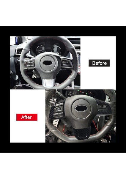 Subaru Wrx Tsi 2014-2021 Için Direksiyon Simidi Kaplamaları Direksiyon Simidi Pul Kaplama Çerçeve Aksesuarları (Yurt Dışından) fiyatları