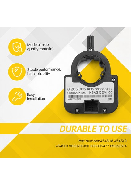 Citroen C4 Picasso C5X7 Için Direksiyon Simidi Açı Sensörü Volan Açısı Kondansatörü 4545E3 9650236180 4545H8 4545F9 (Yurt Dışından) indirimleri