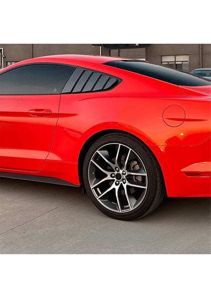 Araba Arka Üçgen Pencere Panjurları Panjurlar Perdeler Kapak Trimi Ford Mustang Mk6 2015-2023 Karbon Fiber (Yurt Dışından) indirimleri
