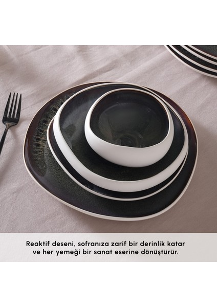 Earth Collection Galactic 55 Parça 12 Kişilik Yemek Takımı Beyaz fırsatları