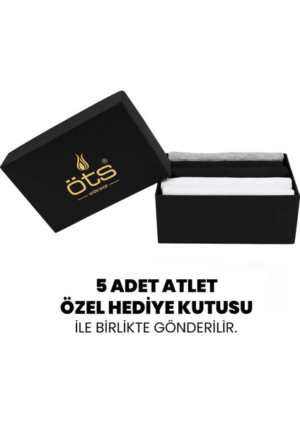 Premium 5’li Erkek Atlet Süprem - Hediye Kutulu, %100 Pamuk, Ultra Yumuşak Kumaş, Rahat Kalıp, Etiketsiz ve Kaliteli İç Giyim fiyatları