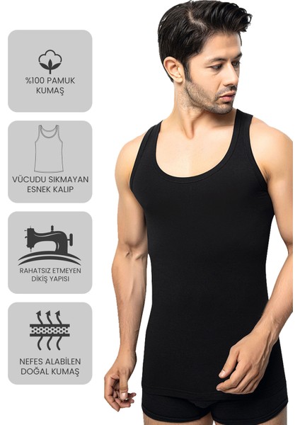 Premium 5’li Erkek Atlet Süprem - Hediye Kutulu, %100 Pamuk, Ultra Yumuşak Kumaş, Rahat Kalıp, Etiketsiz ve Kaliteli İç Giyim modelleri