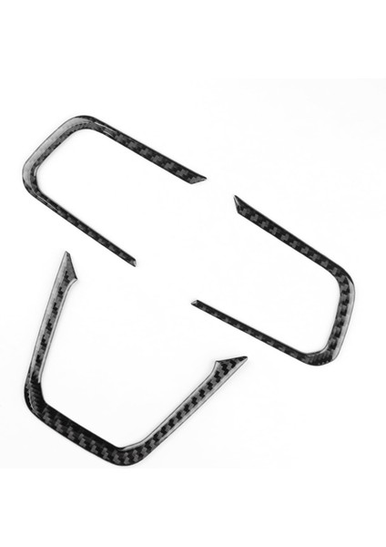 Ford Mustang Gt 2024 2025 Araba Direksiyon Simidi Düğme Kapağı Döşeme Iç Aksesuarları Için Karbon Fiber Çıkartma (Yurt Dışından)