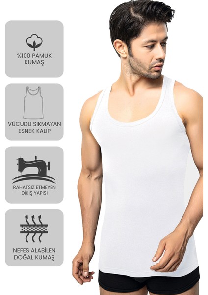 Premium 5’li Erkek Atlet Süprem - Hediye Kutulu, %100 Pamuk, Ultra Yumuşak Kumaş, Rahat Kalıp, Etiketsiz ve Kaliteli İç Giyim fırsatları