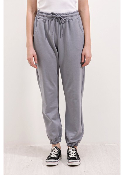 Kadın BDART Cep Detaylı Rahat Kesim Elastik Bel Eşofman Grey fiyatları