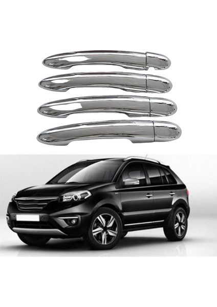 Renault Koleos 2009-2014 Için Araba Krom Dış Kapı Kolu Kapağı Kapı Kolu Çekme Kapağı Döşemesi (Yurt Dışından) fiyatları
