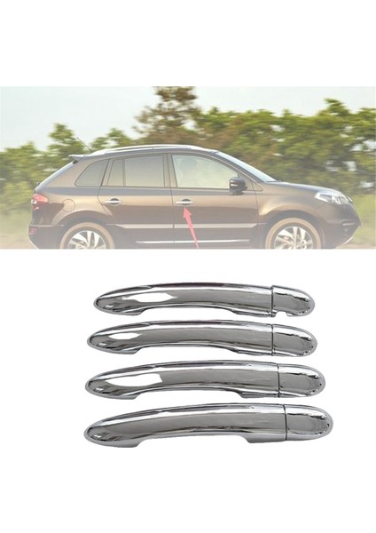 Renault Koleos 2009-2014 Için Araba Krom Dış Kapı Kolu Kapağı Kapı Kolu Çekme Kapağı Döşemesi (Yurt Dışından) modelleri