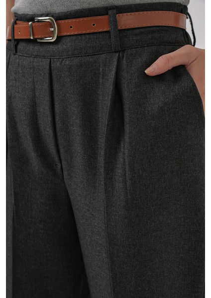 Kadın BDART Plise Detaylı Büzgülü Pantolon Grey indirimleri