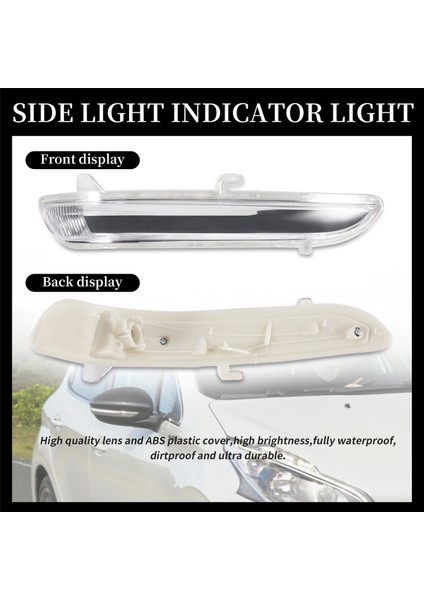 Peugeot 208 2008 2012-2017 Için Araba Kapısı Kanatlı Dikiz Aynası Sinyal Lambası Mercek Kapağı 1607512580 Sağ (Yurt Dışından) indirimleri