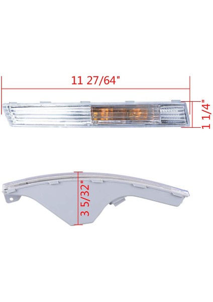 Ön Tampon Yan Dönüş Sinyal Lambası Kapağı Vw Volkswagen Passat B6 2006-2010 Sedan Wagon Model 3CD953041A 3CD953042A 1 Çift Için Uyumlu (Yurt Dışından) fırsatları