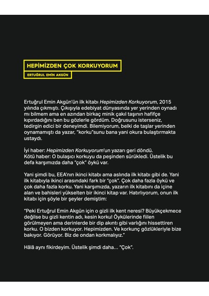 Hepimizden Çok Korkuyorum - Ertuğrul Emin Akgün fiyatları