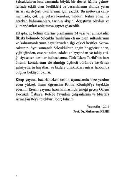 Tematik Selçuklu Tarihi - Muharrem Kesik