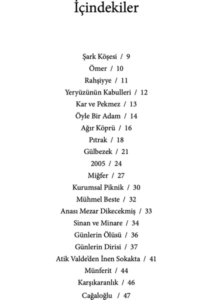 Şark Köşesi - Ömer Fatih Andı modelleri